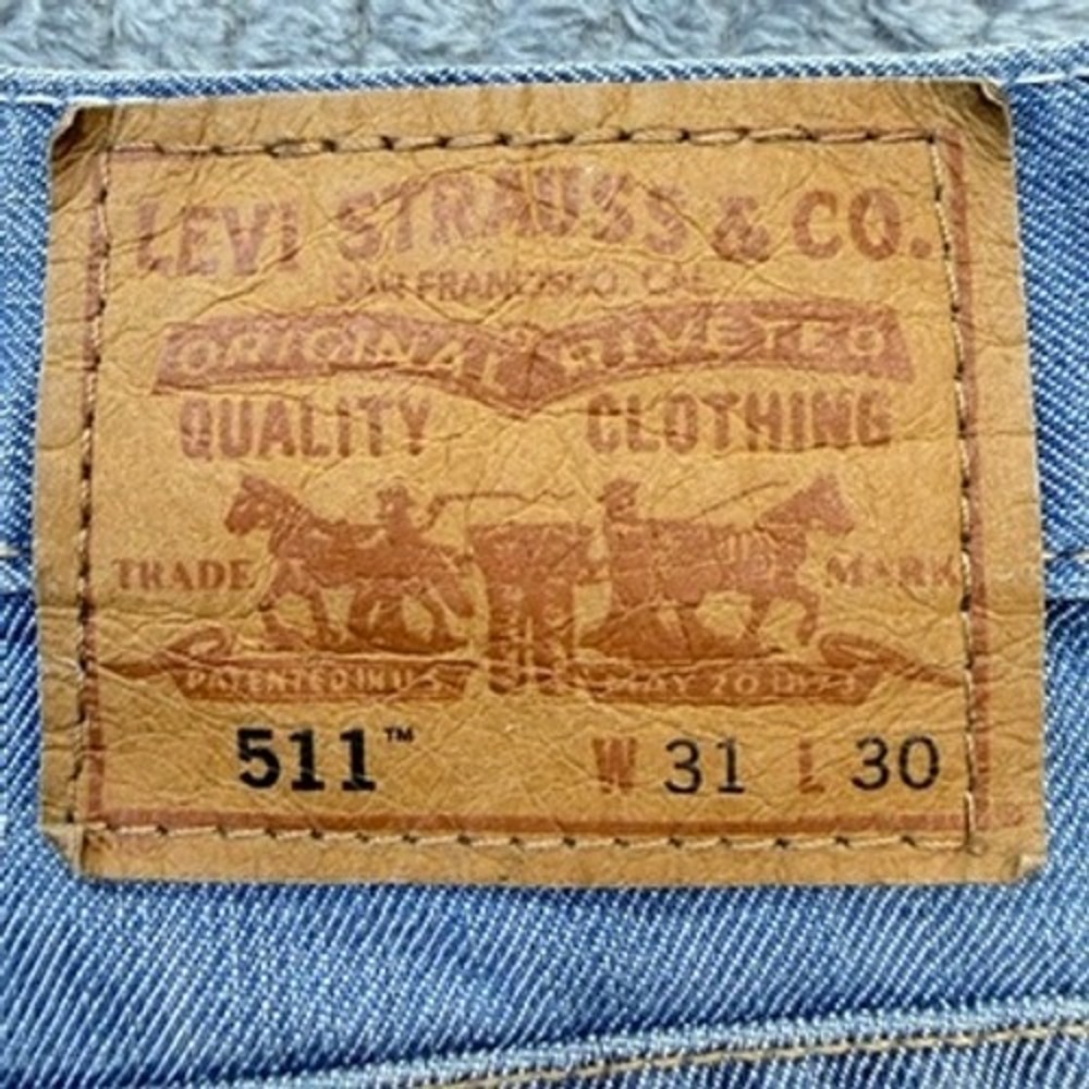 Levi's‎ 511 Skinny Jeans Mens 31x31 Light Wash Blue Denim Stretch 04511-1472 - Picture 3 of 11